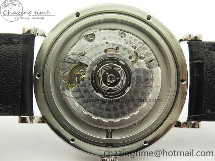 MIROTIME 0217 Portofino Automatic SS FKF 1:1 Best Edition White Dial SS Markers on Black Leather Strap A QuickDry 7138